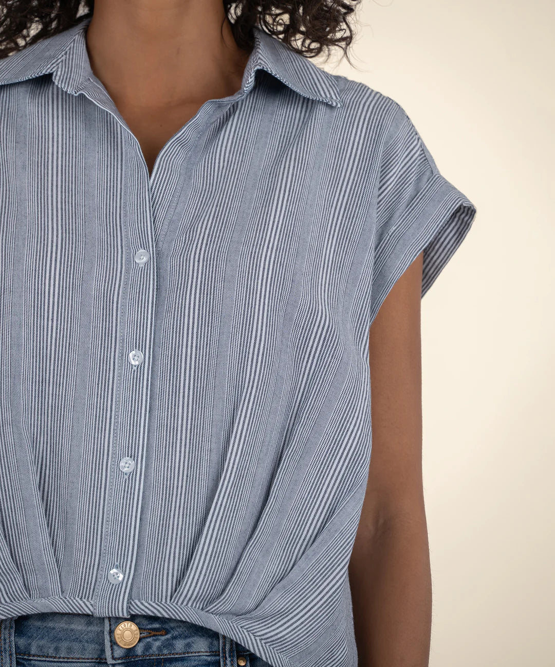 Gaia Pleat Hem Top