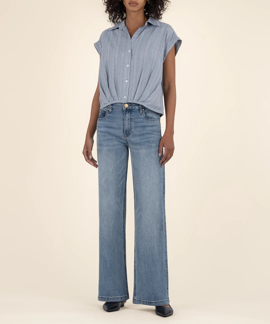 Gaia Pleat Hem Top