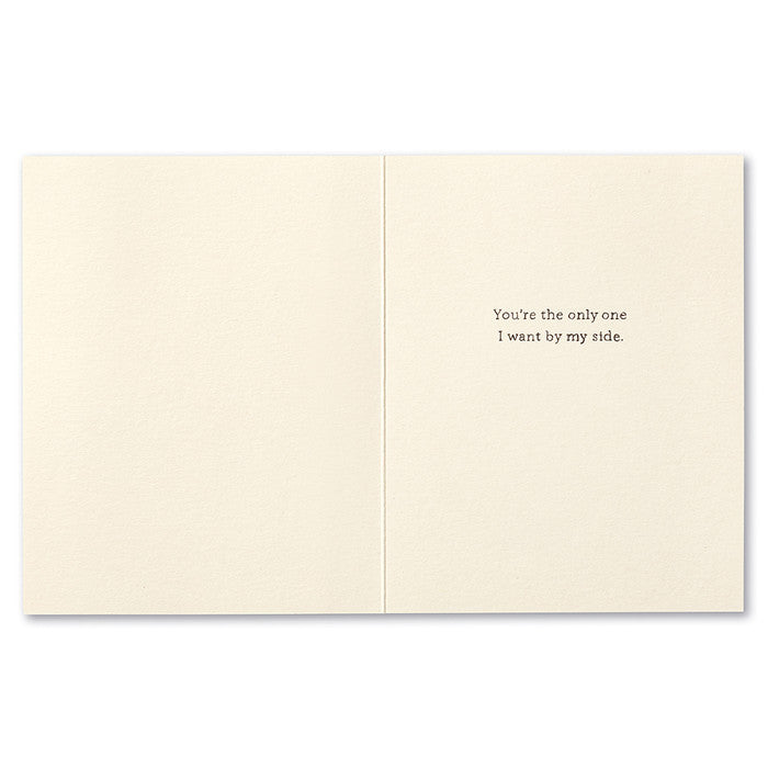 Through ups, downs, and upside-downs… greeting card