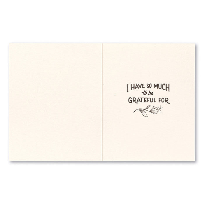 Because of You.. Thank You Card