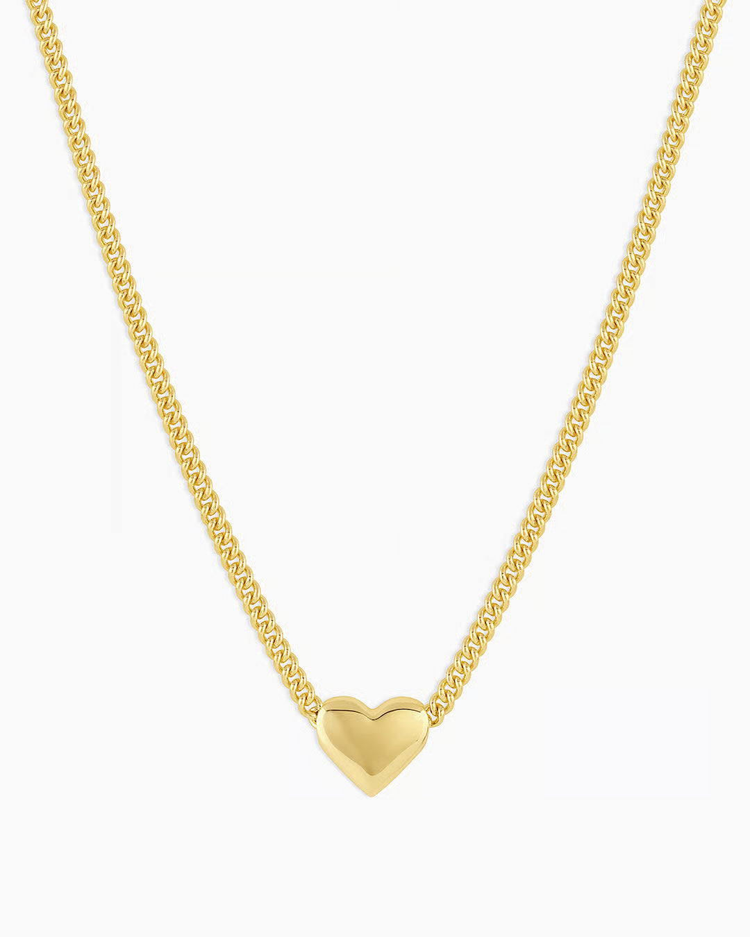 Lou Helium Heart Necklace in Gold