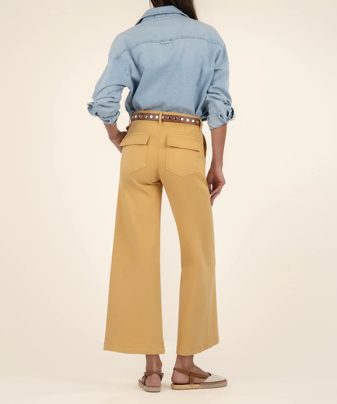 Meg Wide Leg Pant, Dandelion