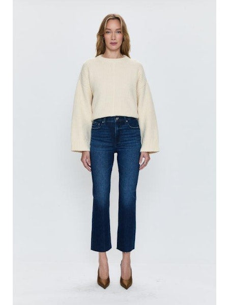 Lennon High Rise Crop Boot, 2 washes