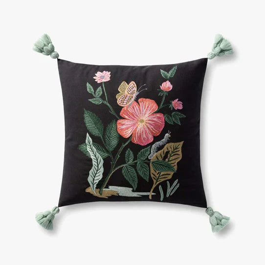 Black Multi 18"x18" Pillow