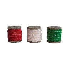 10 Yard Velvet Ribbon on Wood Spool