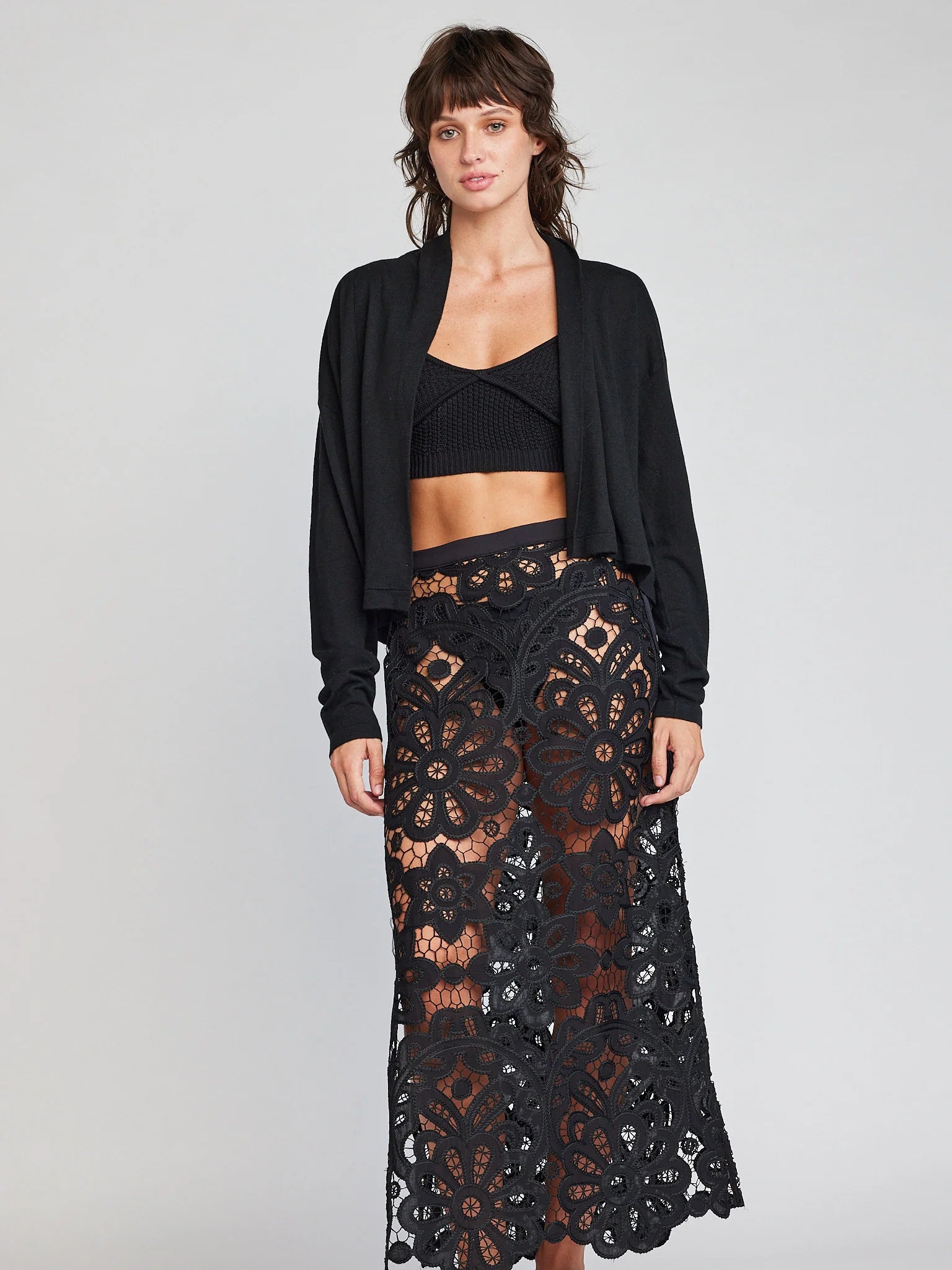 Octavia Open Shawl Cardigan