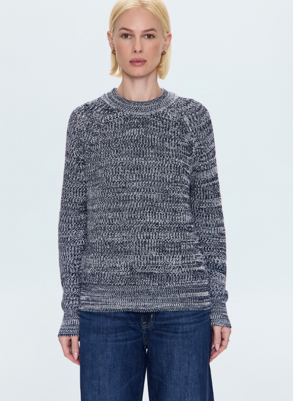 Edie Sweater, Navy Marl
