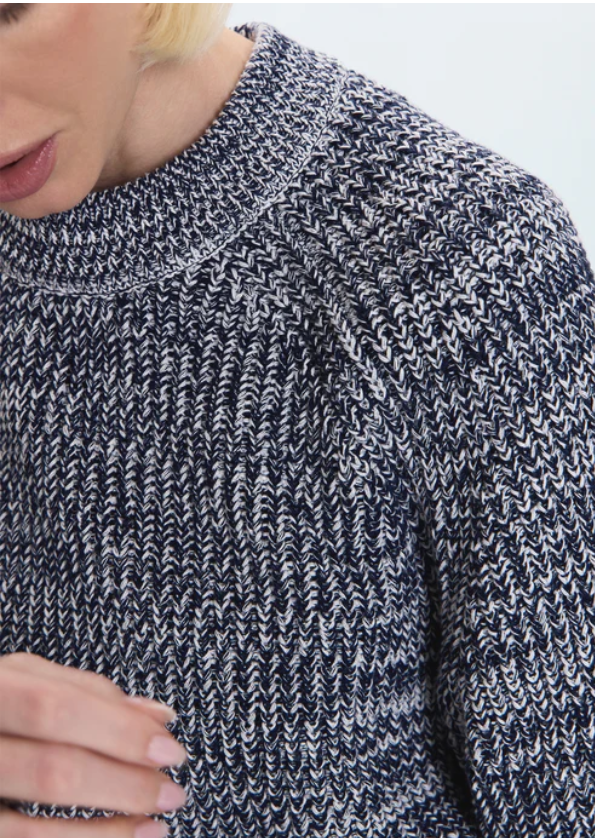 Edie Sweater, Navy Marl