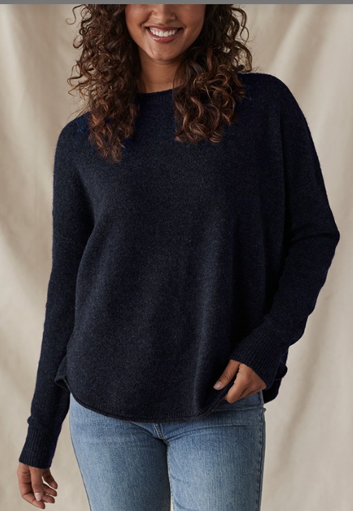 Marianna Crewneck Sweater, Navy