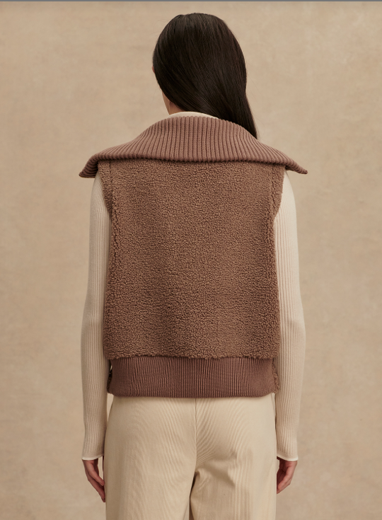 Aspen Gilet, Ash Taupe