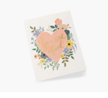You Are Loved Heart Greeting Card