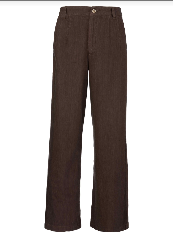Meg High Rise Wide Leg, Chocolate