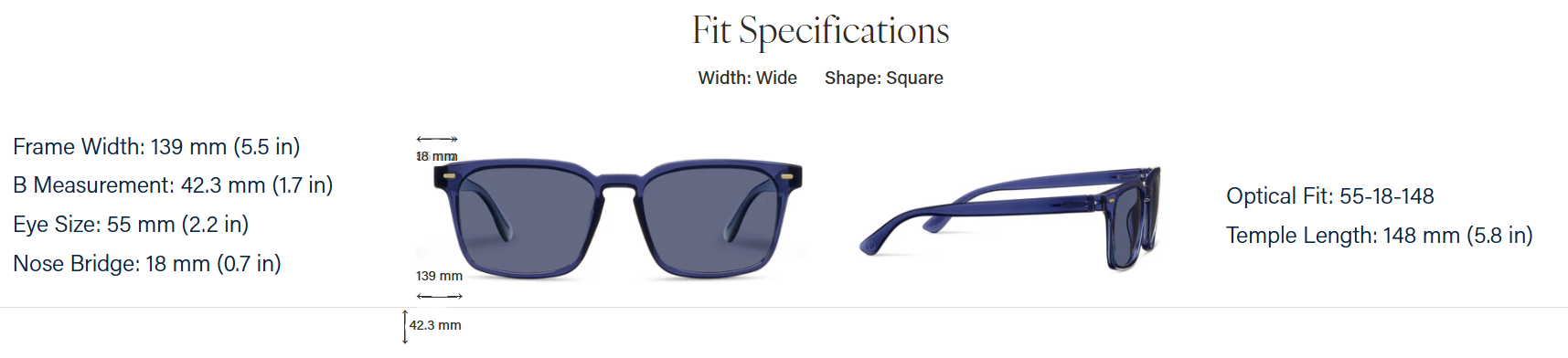 Shasta Polarized Sunglasses, Blue