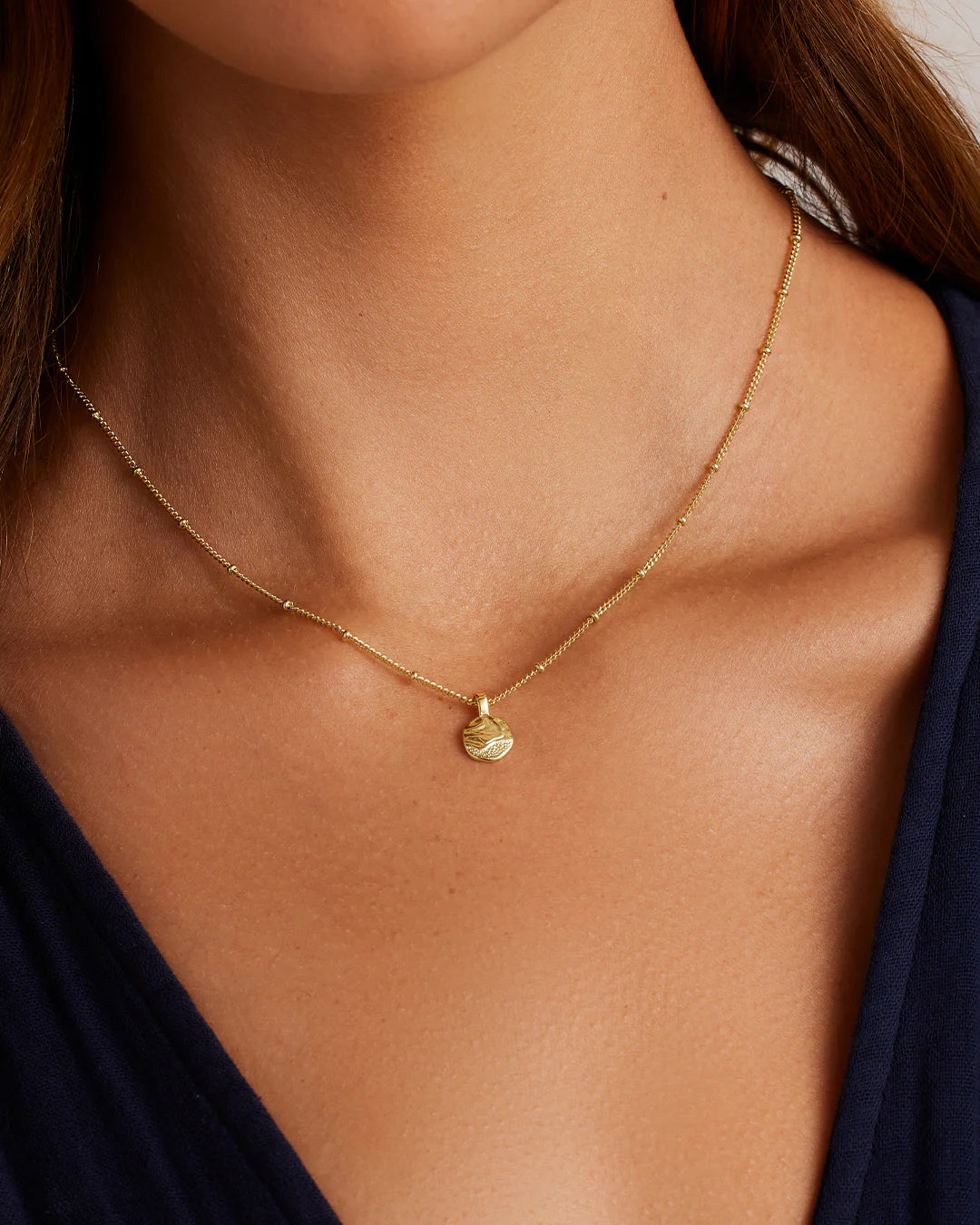 Shorebreak Necklace, Gold