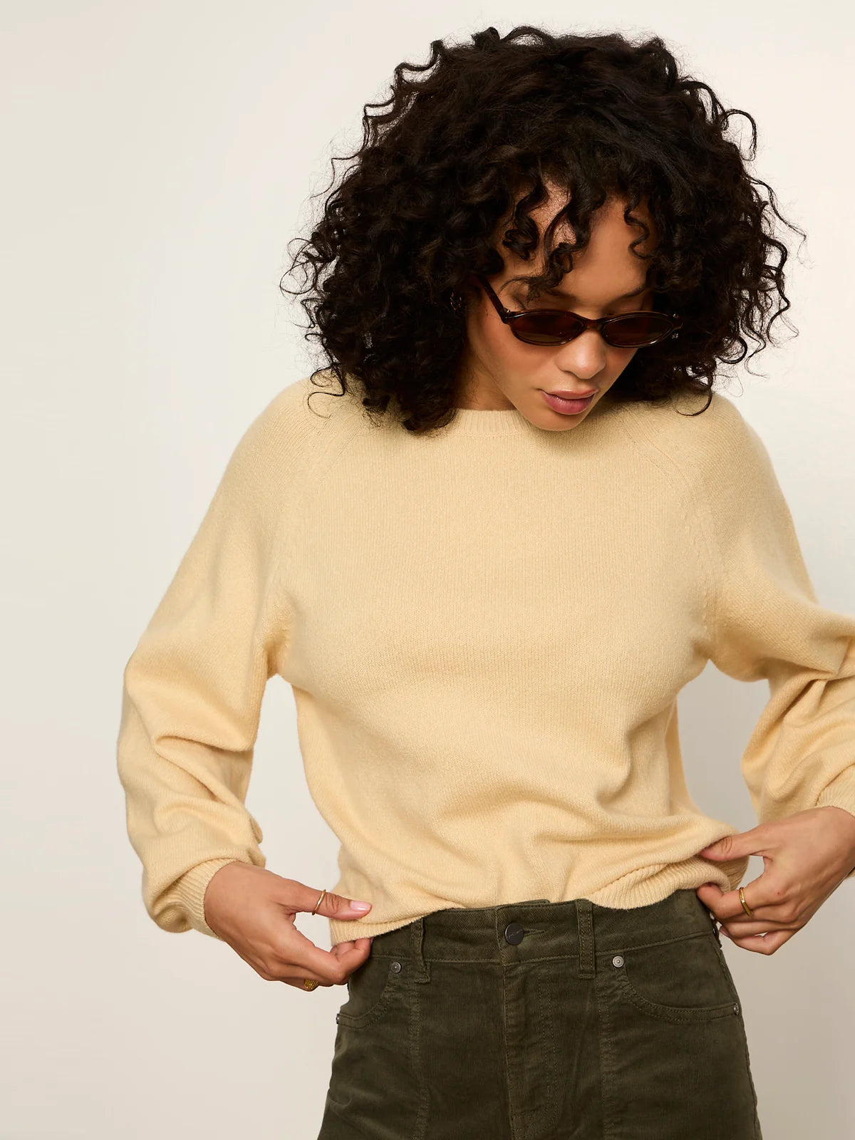 Soft Popover Sweater, Goldie