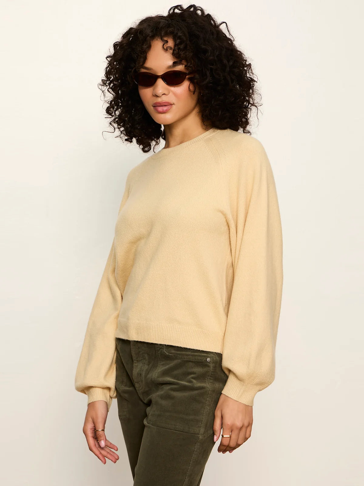 Soft Popover Sweater, Goldie
