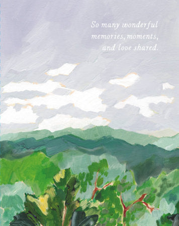 Compendium sympathy card, So Many Wonderful Memories and Moments