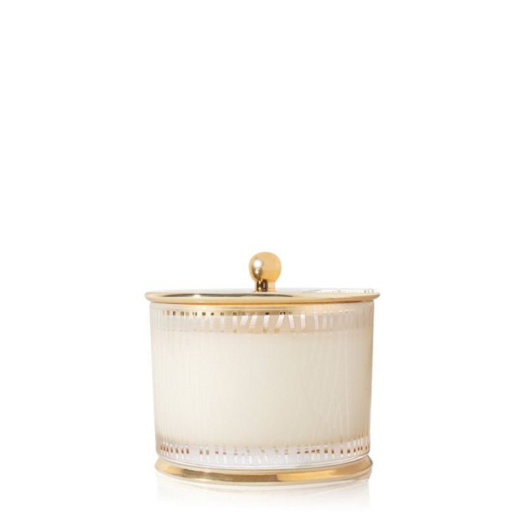 Frasier Fir Gilded Medium Poured Candle, Frosted Wood Grain