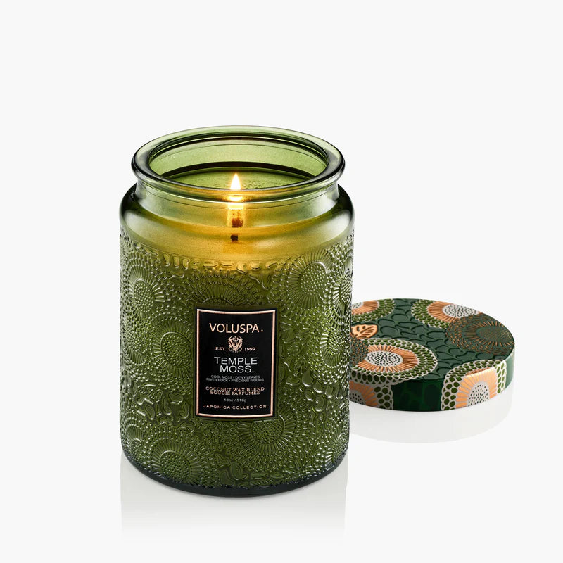 Temple Moss 18oz Jar Candle