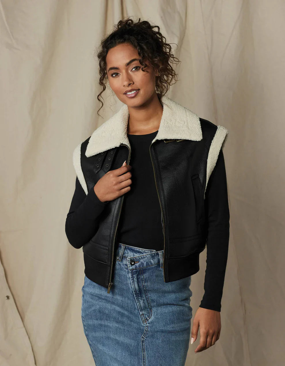 The Normal Brand Adrian Vest, Black