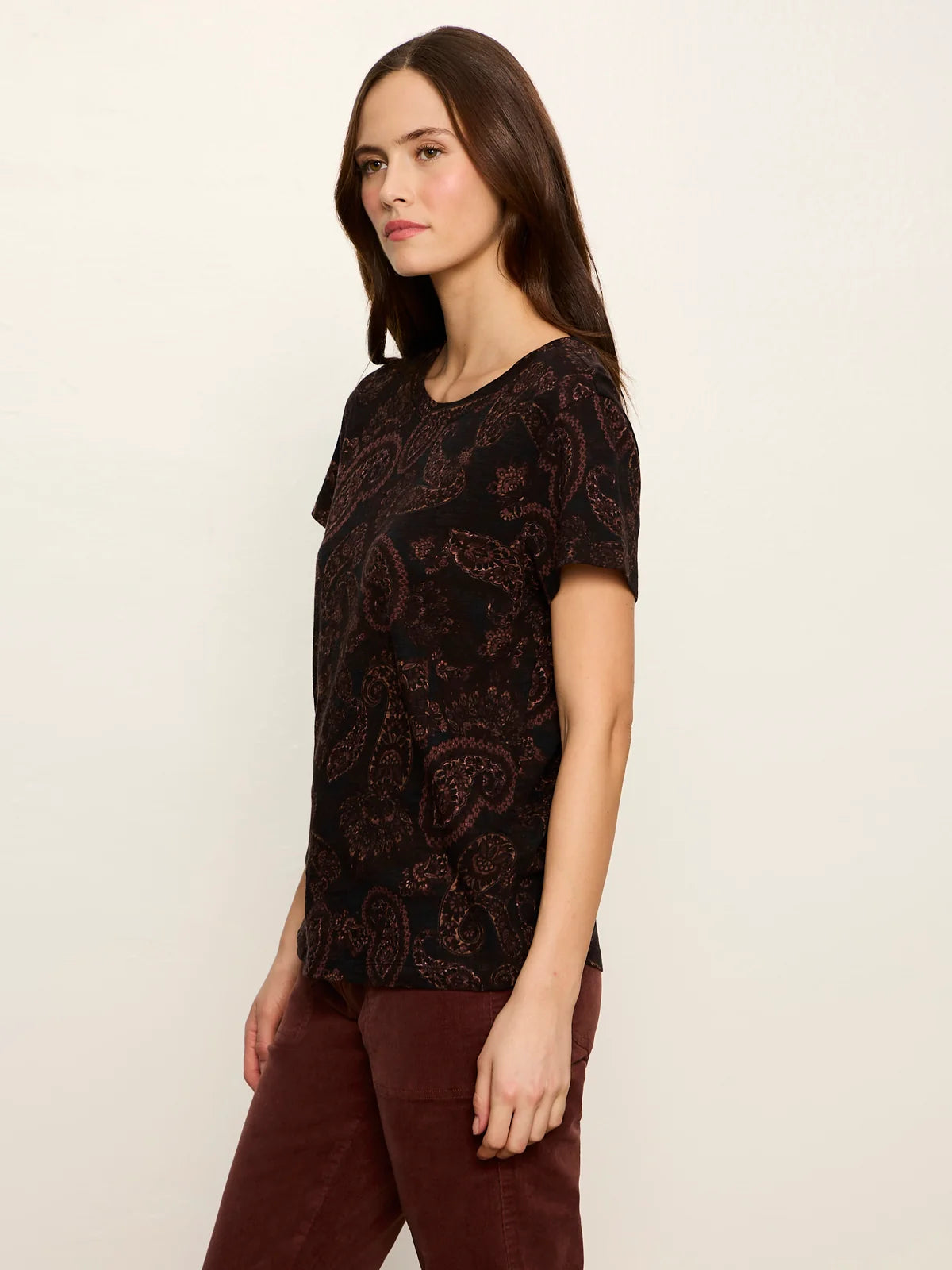 The Perfect Tee, Cocoa Paisley