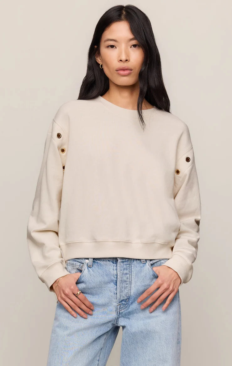 Axel Grommet Sweatshirt in Sandstone - front