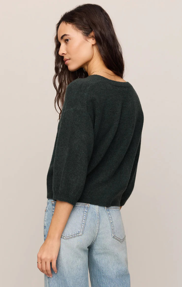 Valor Cardigan in Emerald Cove - back
