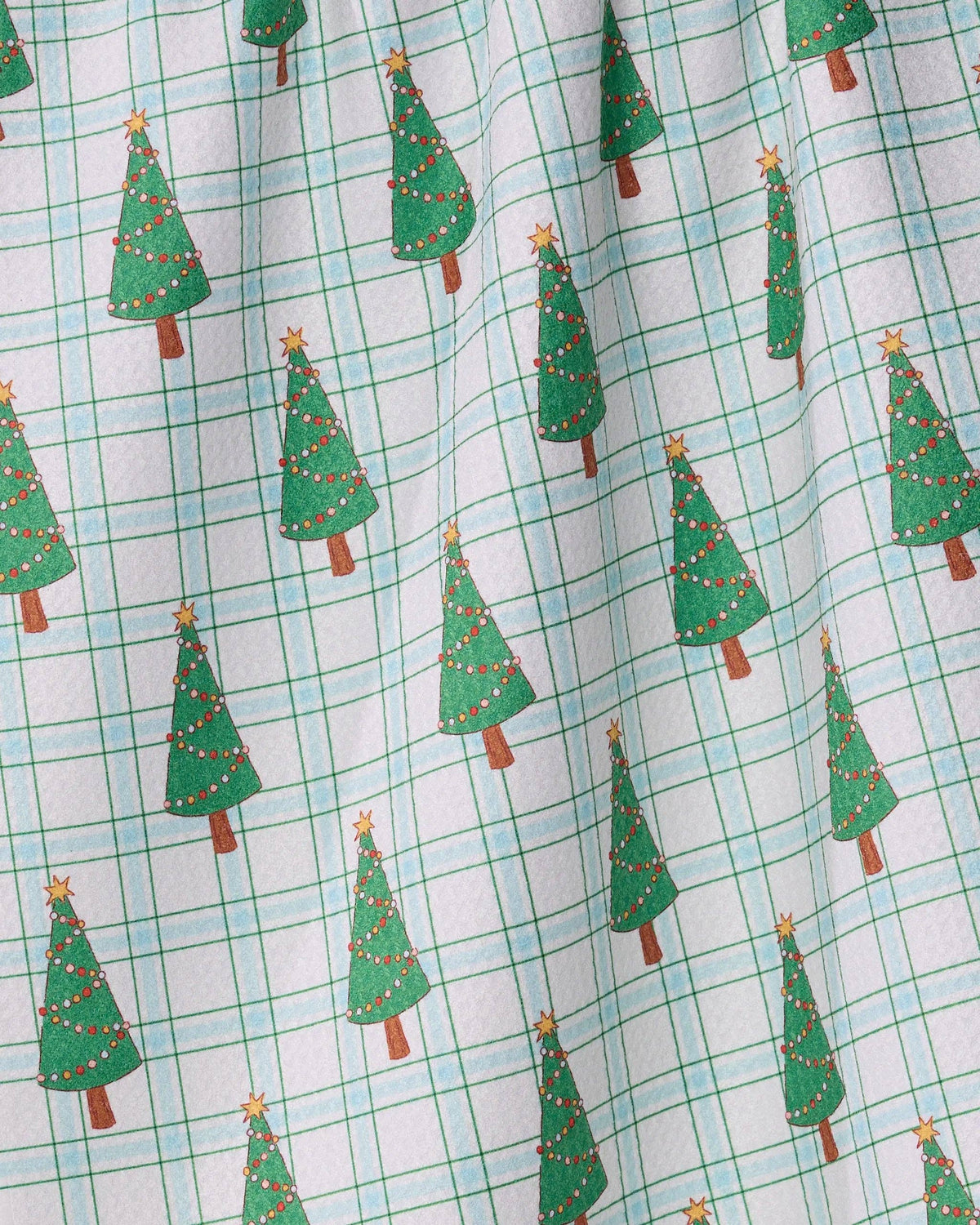 Geometry Jolly Plaid print cotton tea towel