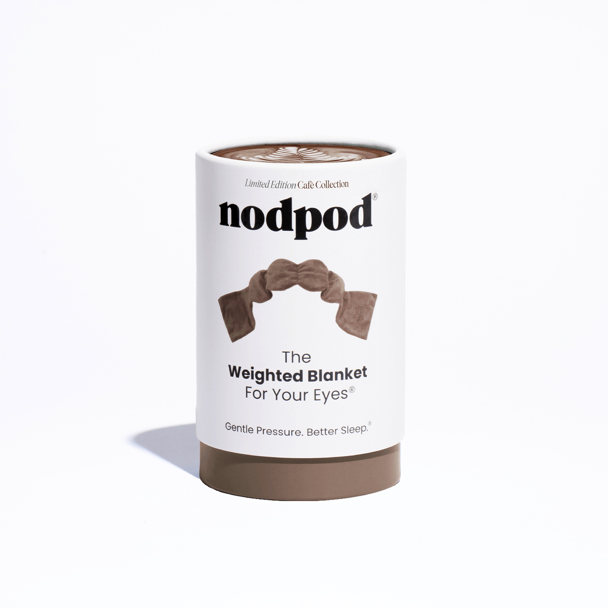 nodpod mocha weighted sleep eye mask