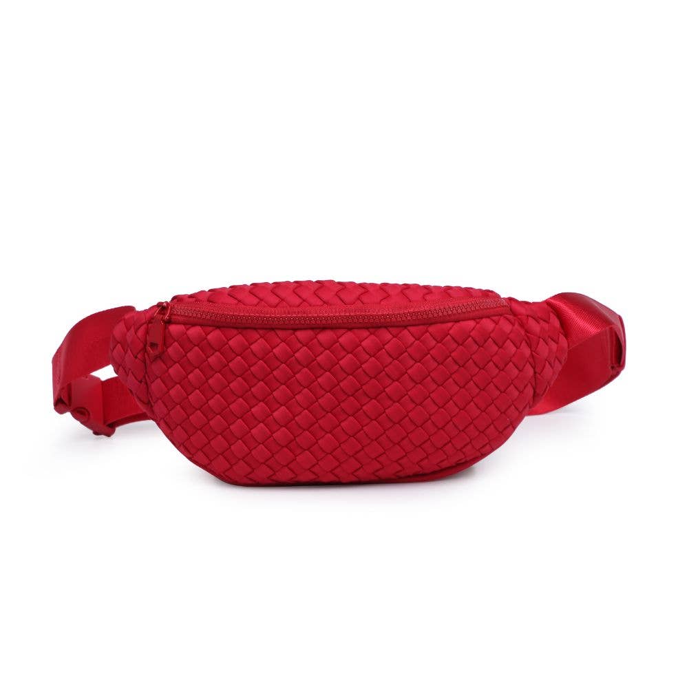 Aim High  Woven Neoprene Belt Bag: Black