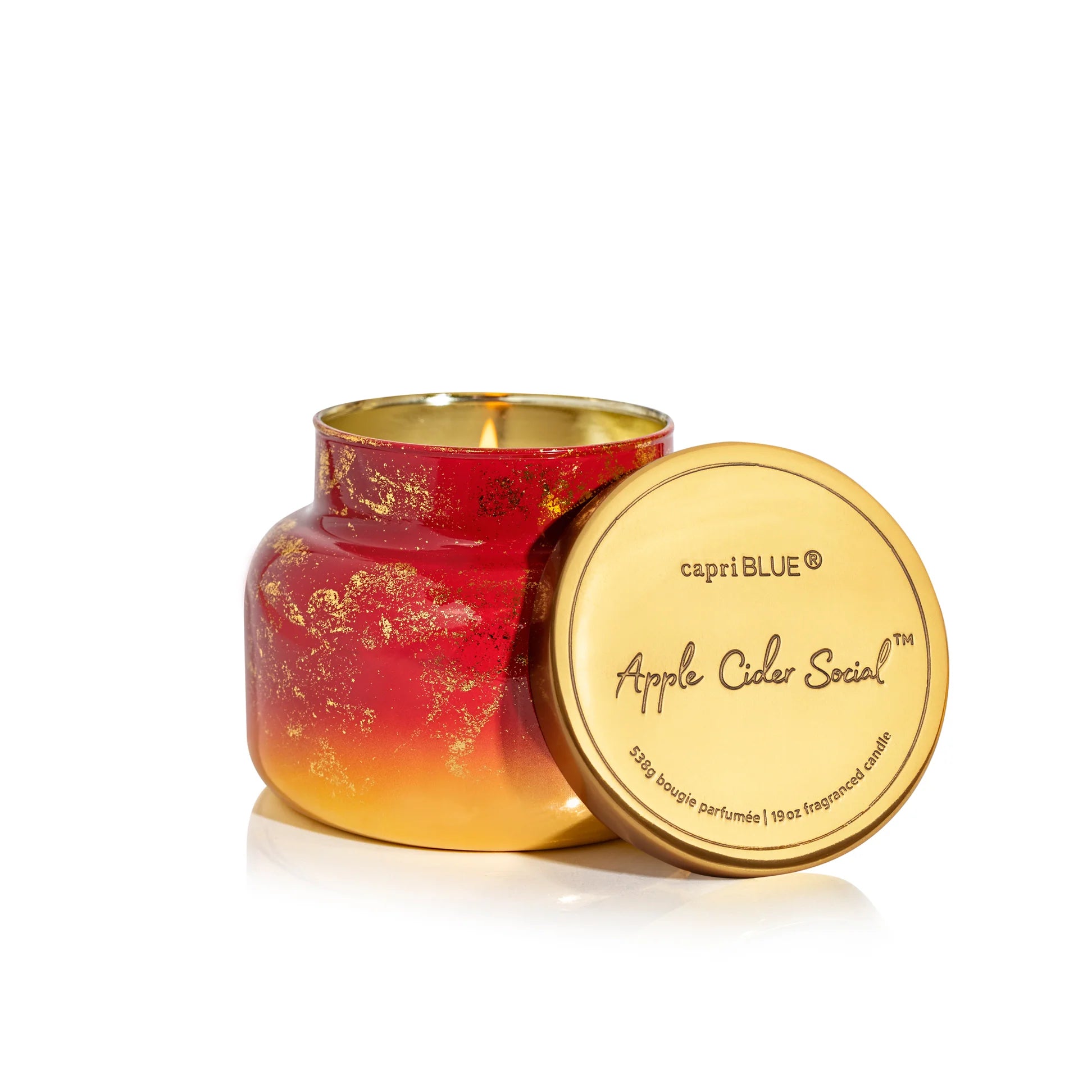 Apple Cider Social Glimmer Signature Jar Candle, 19oz