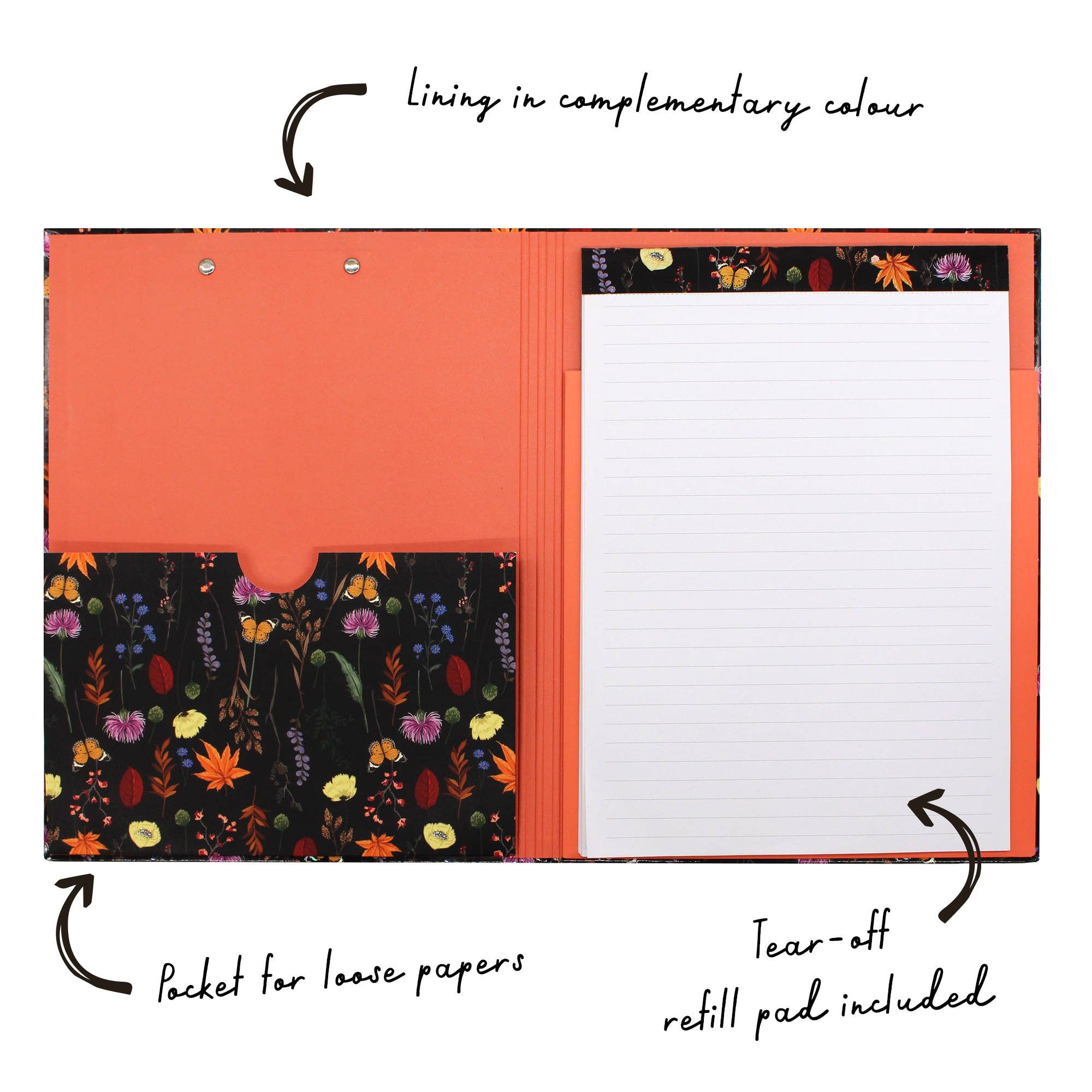 Bloom A4 Padfolio