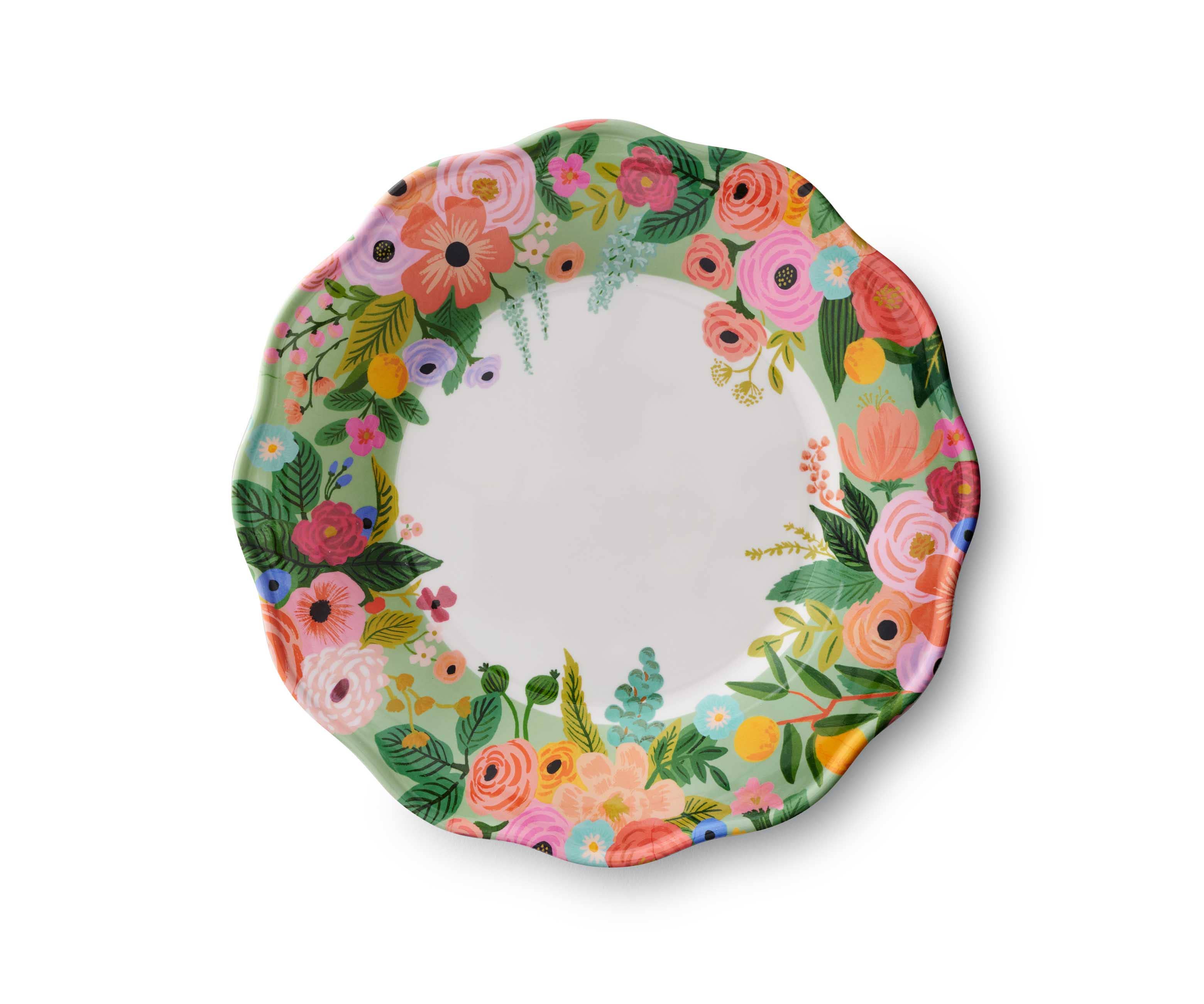 Garden Party Melamine Assorted Dinner Plates