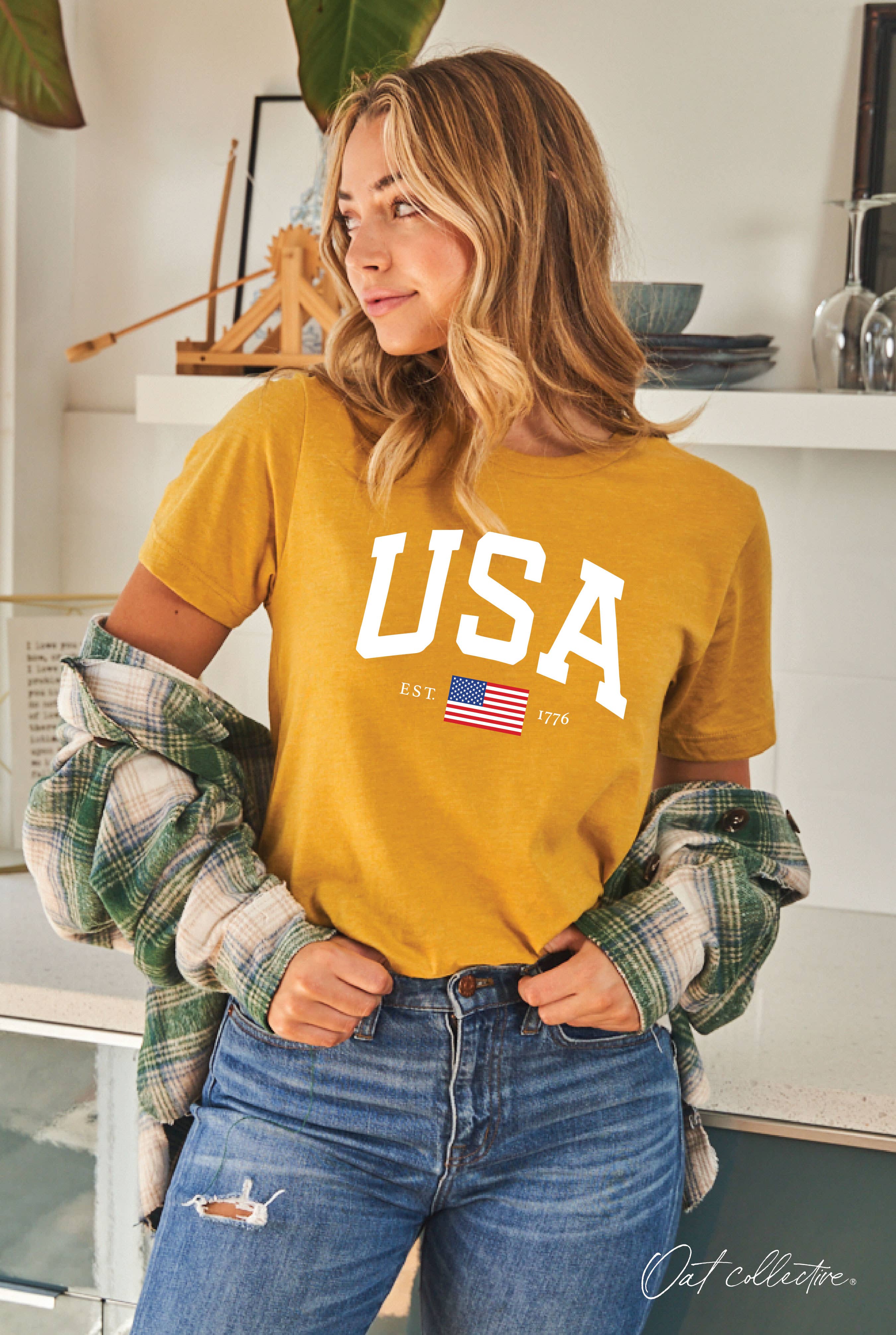 USA EST.1776 Graphic T-shirt