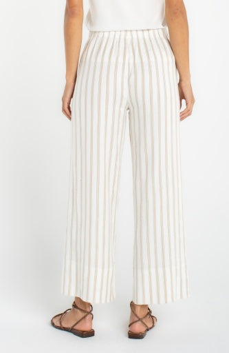 Pull-on Wide Leg Crop Trouser