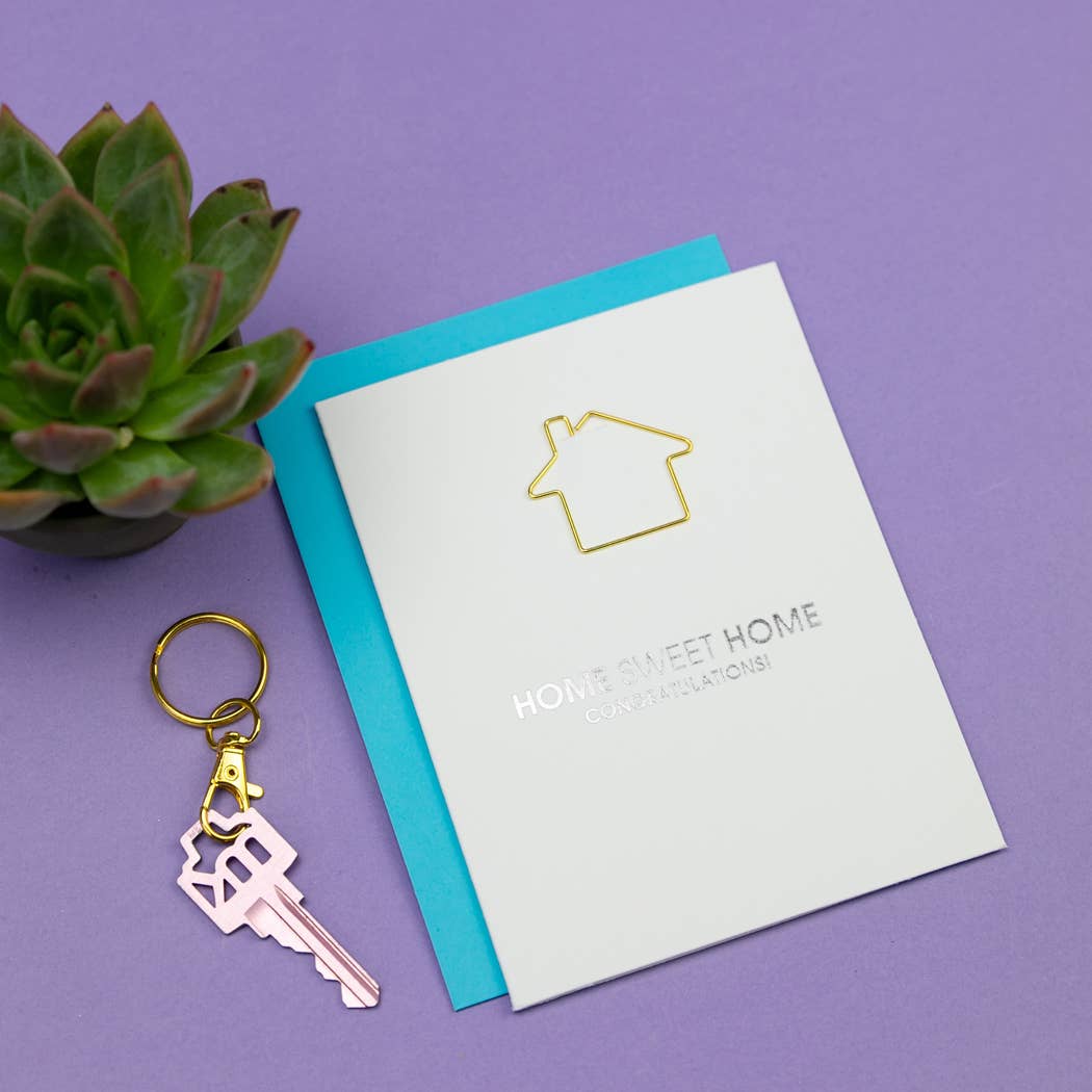 Home Sweet Home - Housewarming - House Paperclip Card