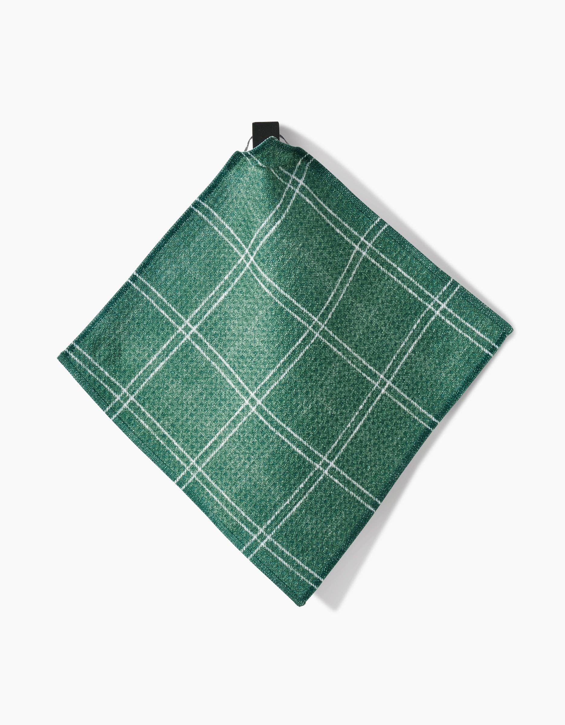 Pine Forest Plaid Dishcloth Set