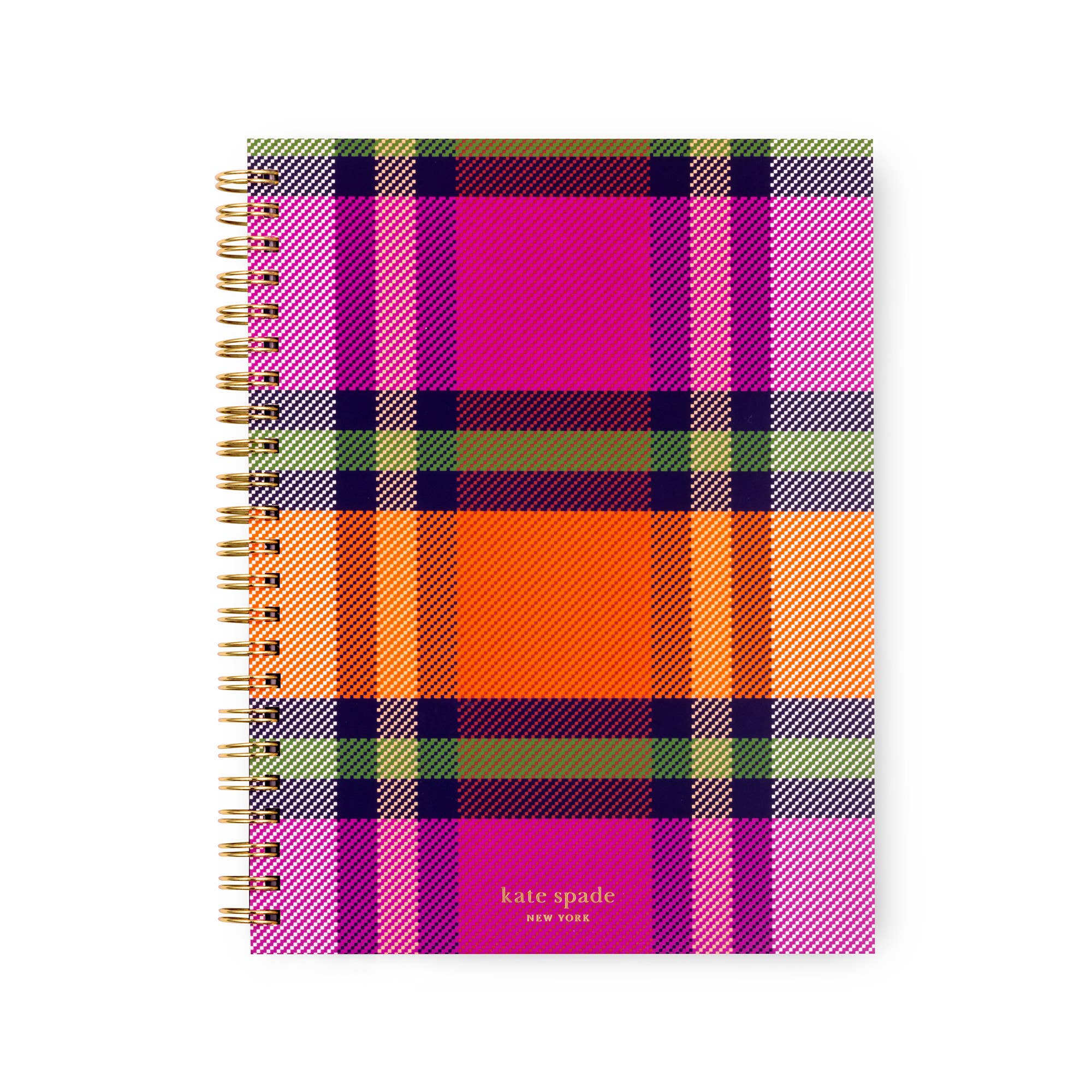 Small Spiral Notebook, Grand Plaid Duo