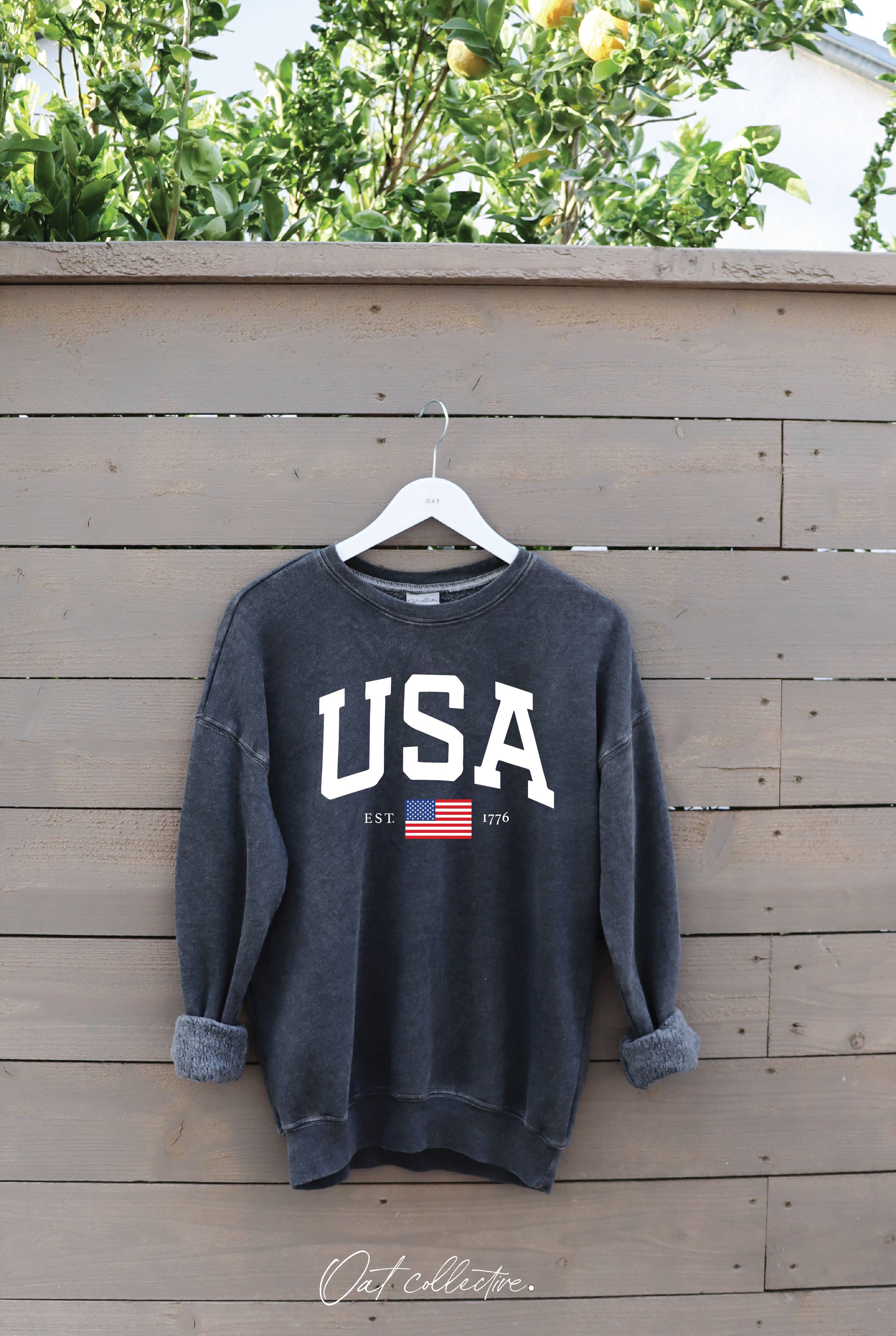 USA EST.1776 Mineral Graphic Sweatshirt