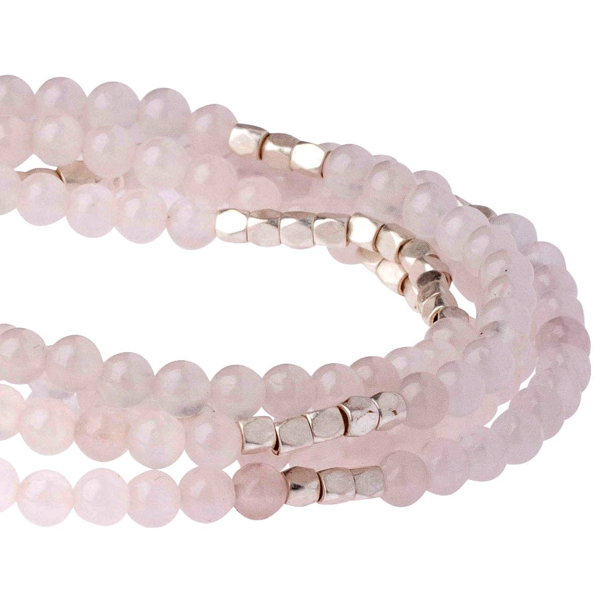Scout Curated Wears rose quartz stone wrap bracelet, stone of the heart