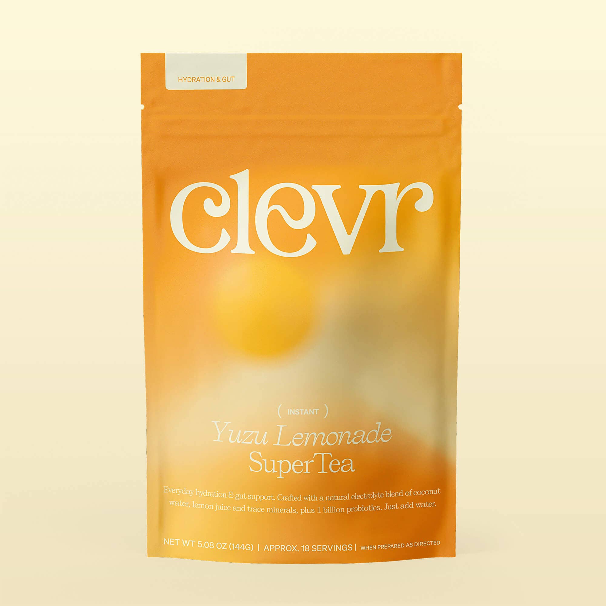 Yuzu Lemonade SuperTea (14 Servings) | Instant Tea with Real Yuzu, Electrolytes and Probiotics