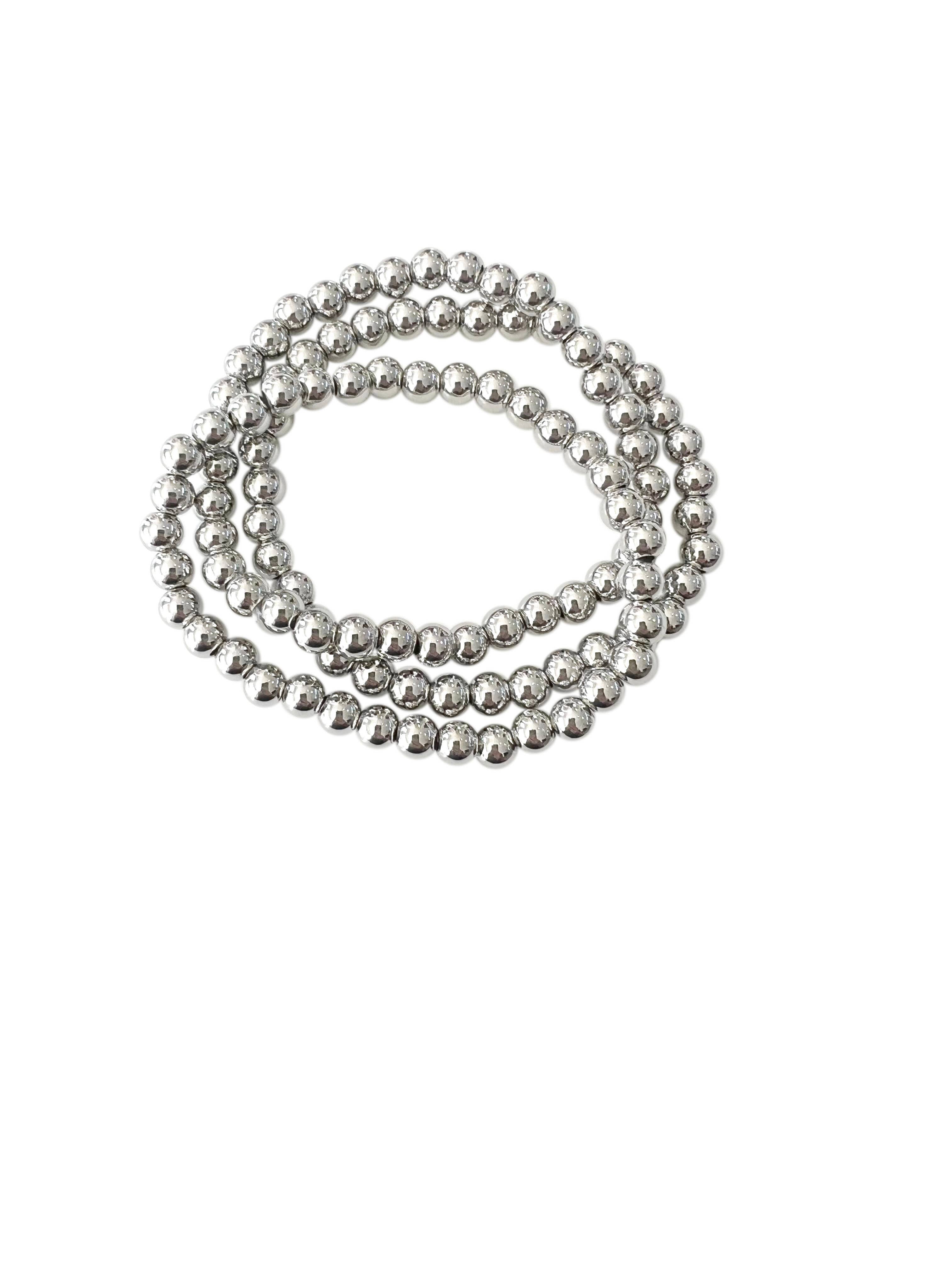 Triple Stack Bracelet- Silver