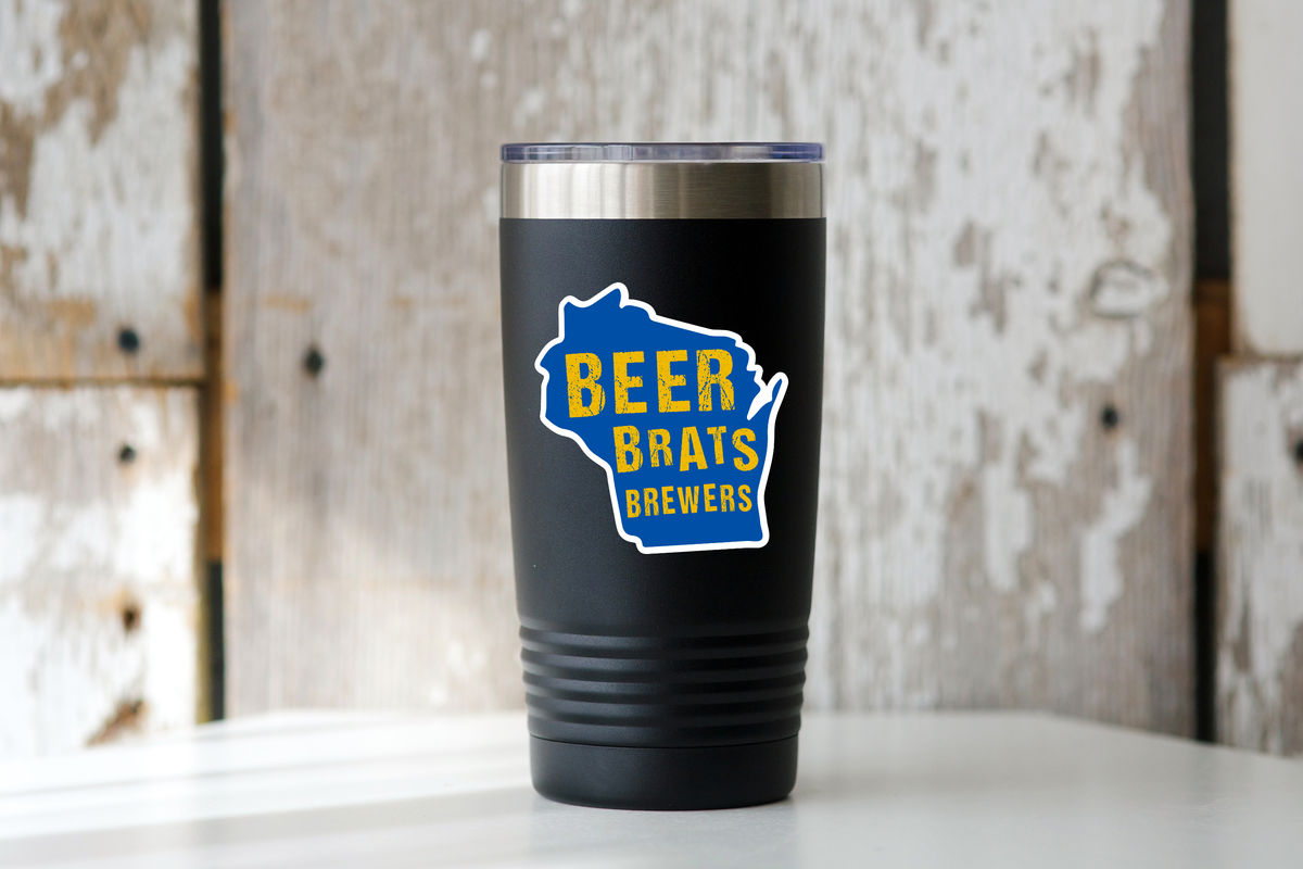 Beer Brats Brewers Sticker