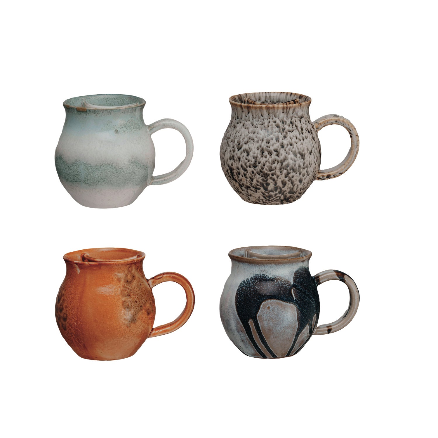Stoneware Mug w/ Tea Bag Holder, 16 oz.