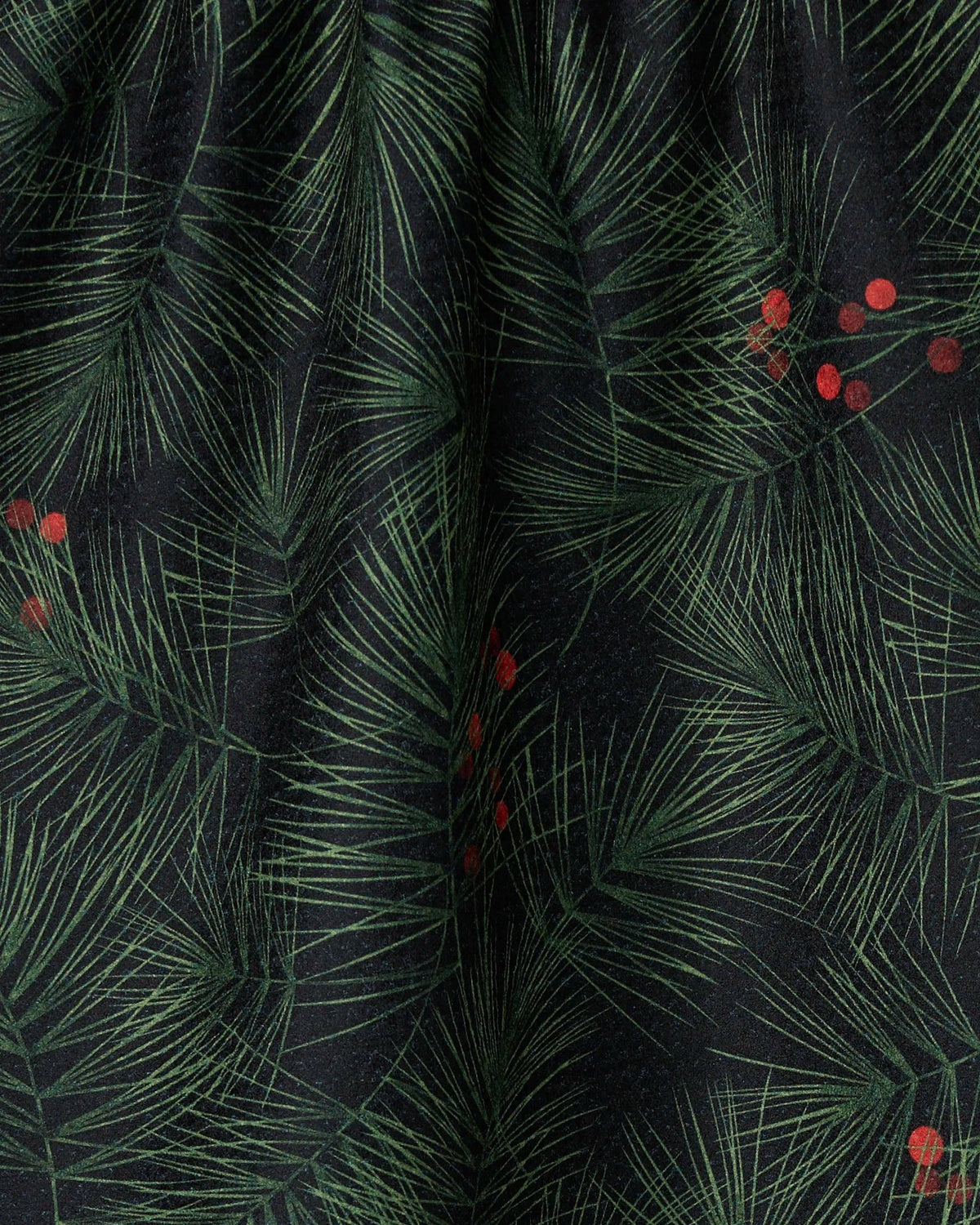 Geometry Evergreen Pine print cotton tea towel