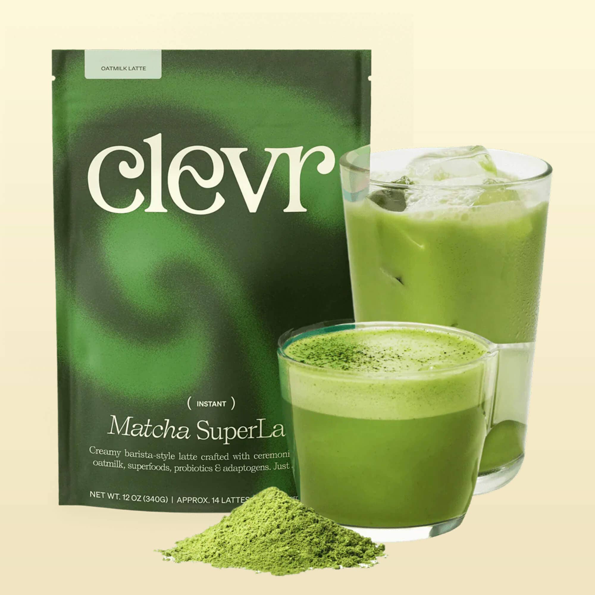 Matcha Green Tea SuperLatte (14 or 30 Lattes) | Instant Ceremonial Matcha Mix