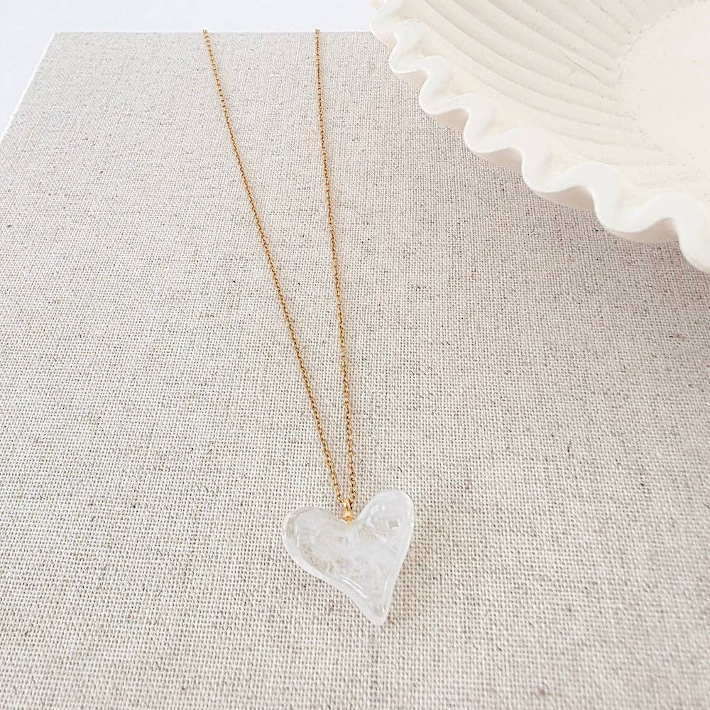 Jan Resin Heart Waterproof Necklace