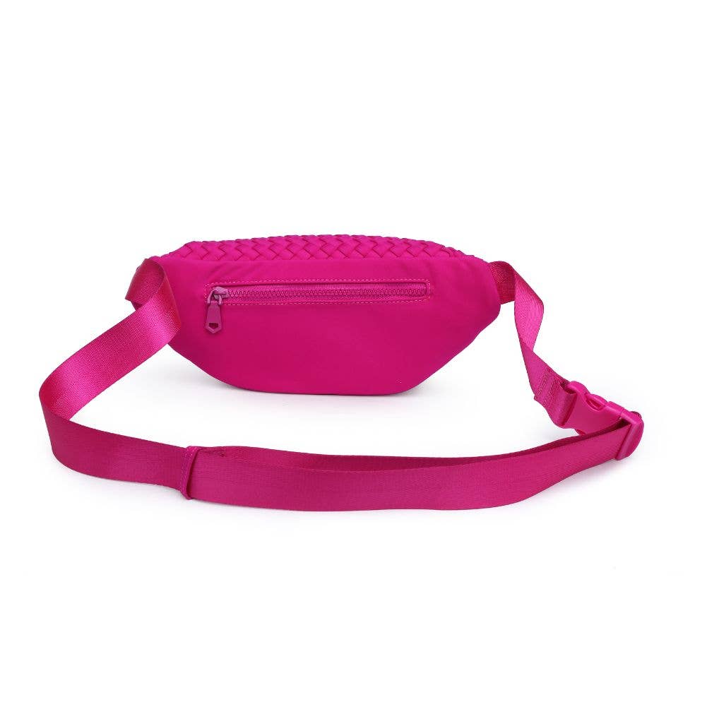 Aim High  Woven Neoprene Belt Bag: Black