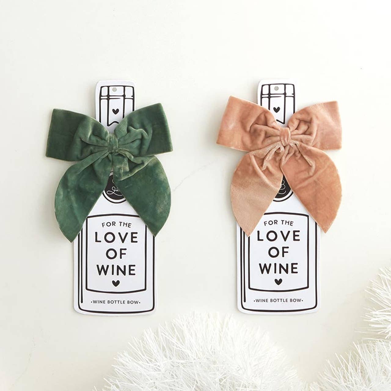 Wine Bottle Bow - Forest