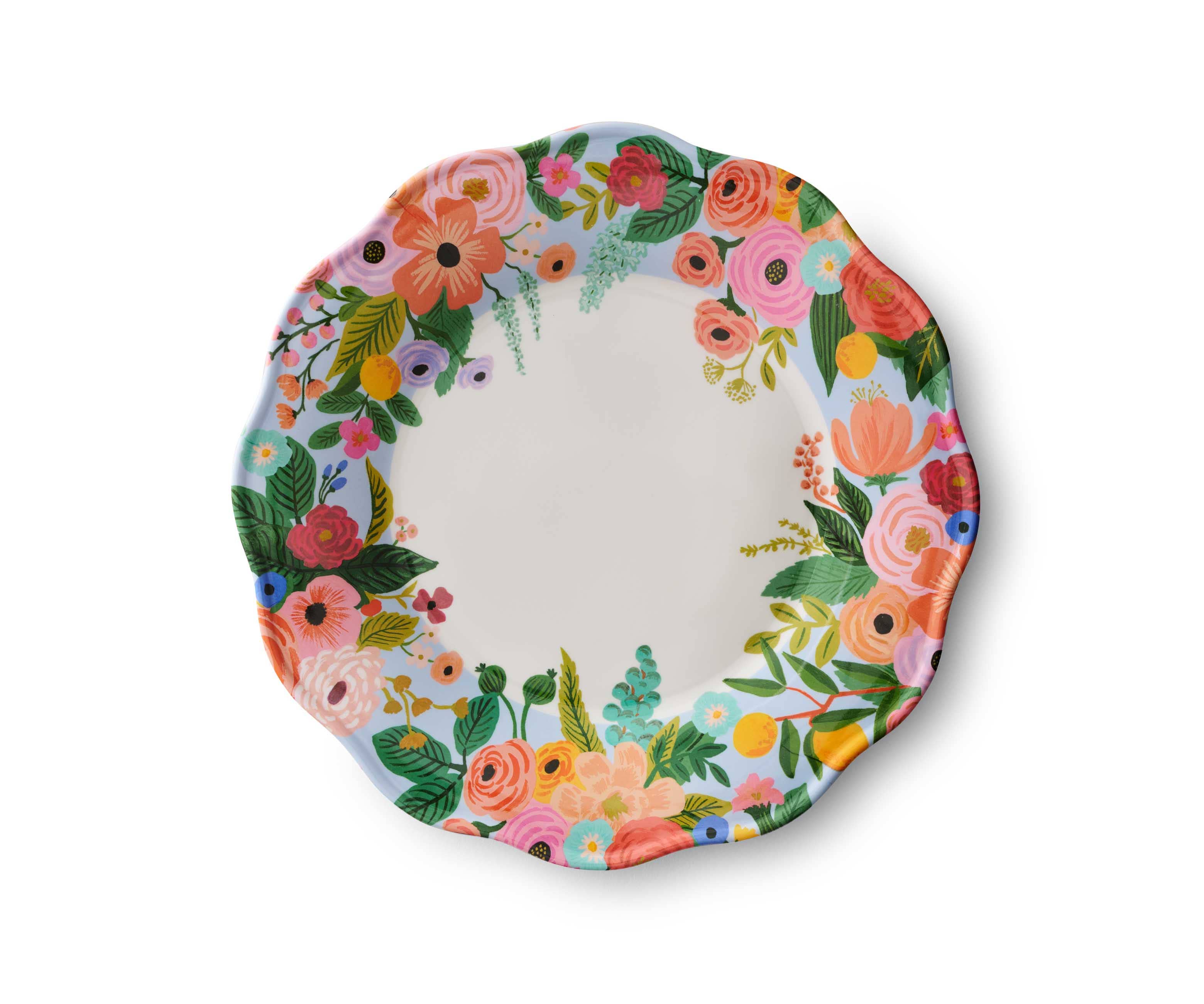 Garden Party Melamine Assorted Dinner Plates